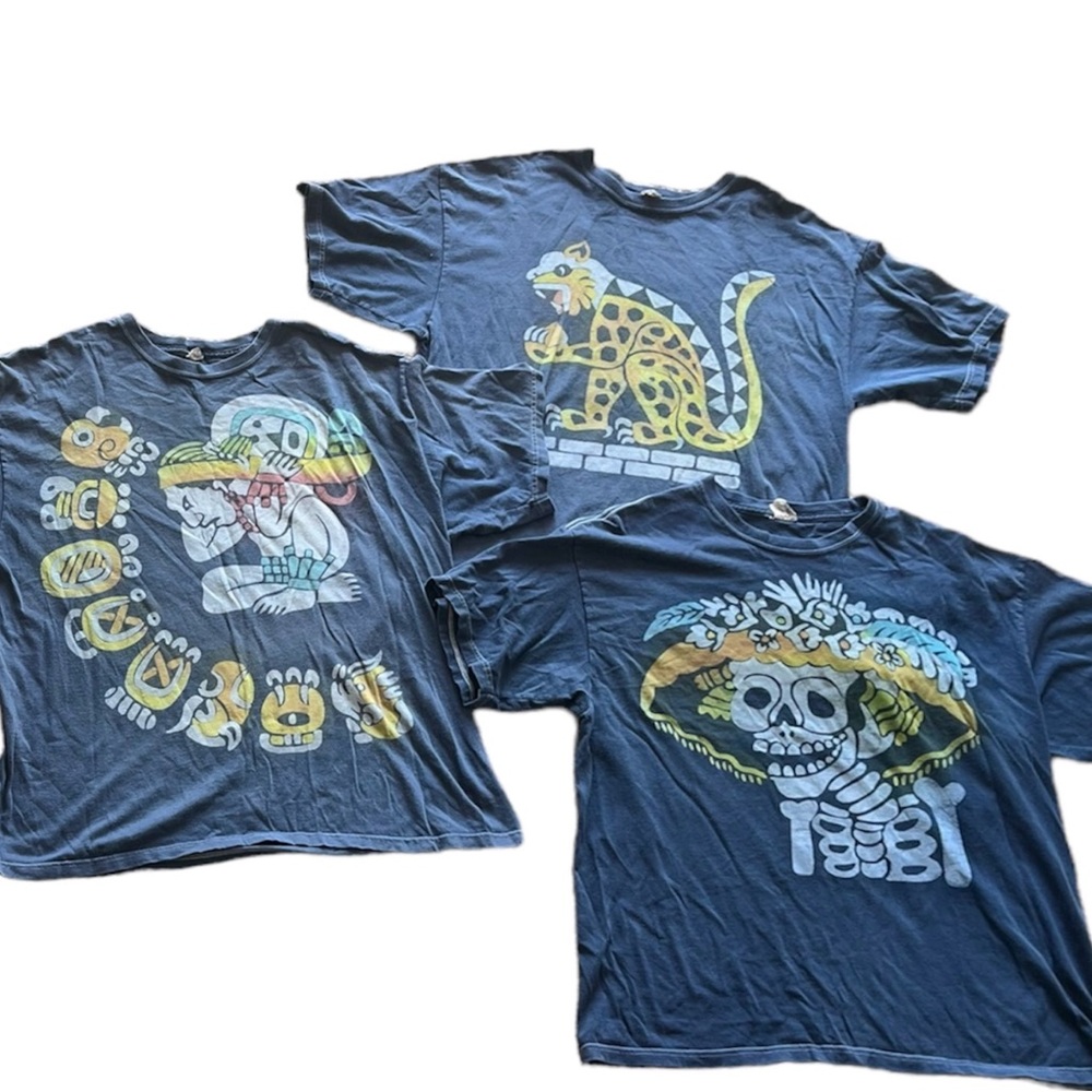 📦[5/ $50] Box of 3 Mayan Art Tees Size XL + FREE Shipping 🚚